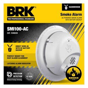 First Alert BRK Hardwired (with Battery Back-up) Ionization Smoke Detector
